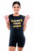 "ELEVATE YOUR GAME" - WOMEN'S FLOWY MUSCLE TANK